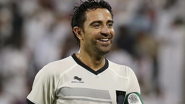 Xavi Hermández, feliz en Qatar