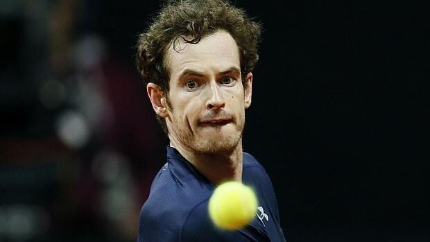 Andy Murray, durante su partido en la final de la Copa Davis ante Bélgica