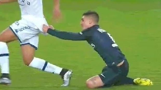 La insólita falta de Marco Verratti