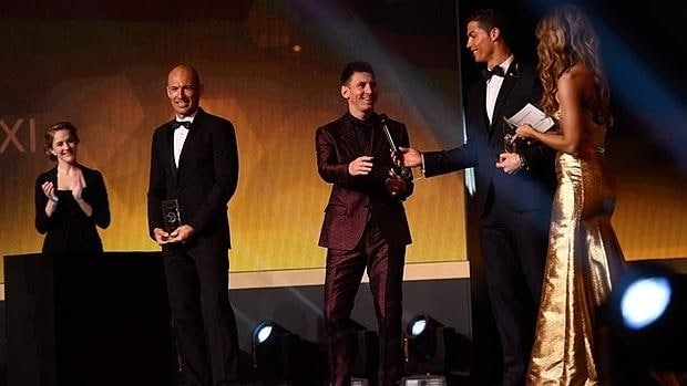 Messi y Cristiano, en la Gala del pasado año