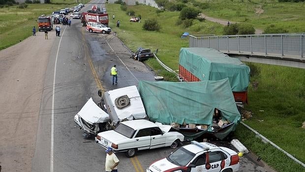 Así quedó el lugar del accidente