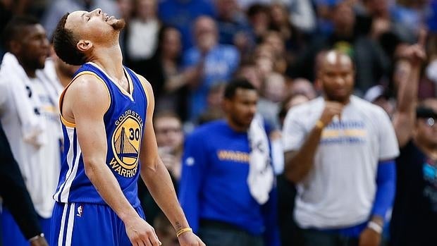 Stephen Curry, en el partido ante los Nuggets