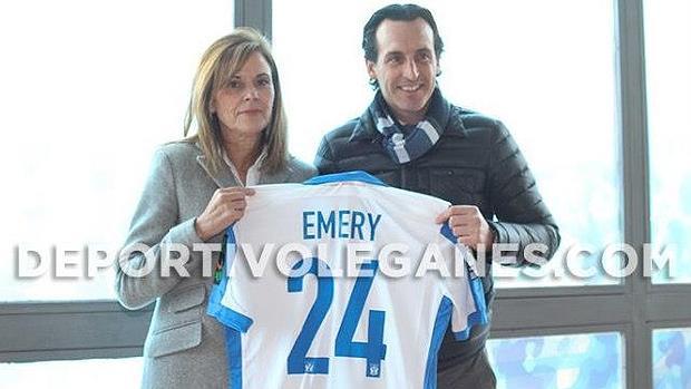 Emery, recibido con honores en Leganés y «espiando» al Mirandés