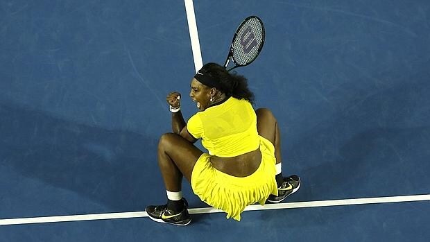 Serena Williams, durante el partido ante Radwanska