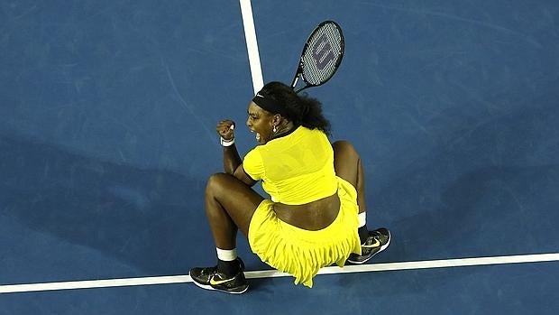 Serena Williams, durante el partido ante Radwanska