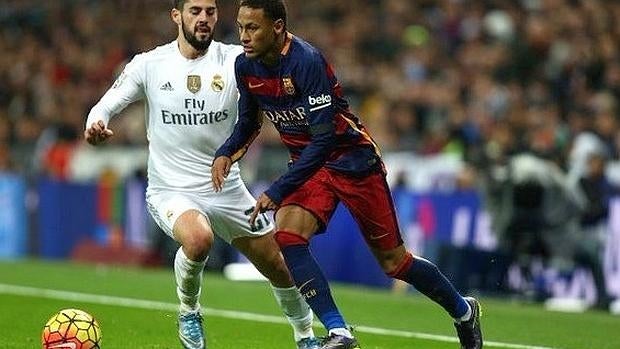 Isco y Neymar en el último clásico