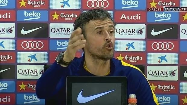 Luis Enrique se enzarza con una periodista en la rueda de prensa