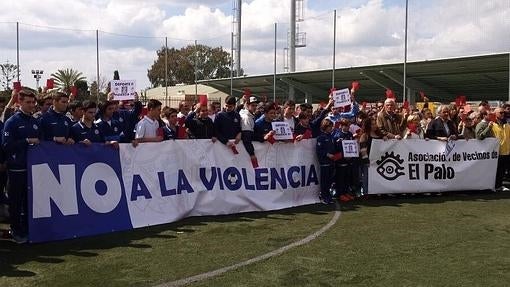 El Palo y sus jugadores, contra la violencia