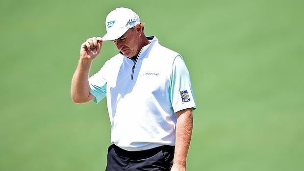 Ernie Els, durante la primera jornada del Masters