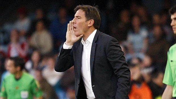 Eduardo Berizzo, en un partido del Celta