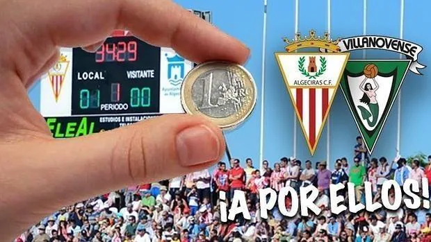 Imagen del cartel del partido del Algeciras.