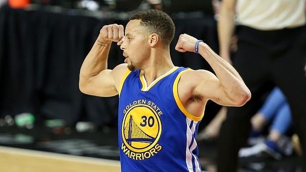 Stephen Curry, en el cuarto partido ante los Blazers