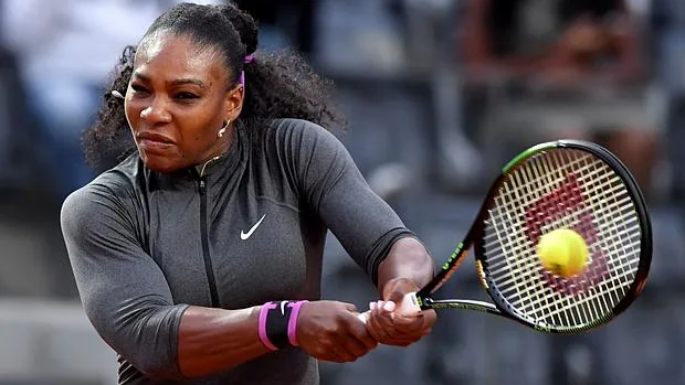 Serena Williams, en su estreno en Roma