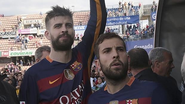 Burgui desmiente la «pelea» con Gerard Piqué