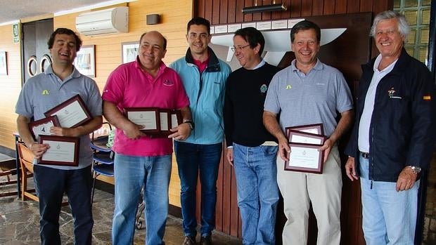 Carlos Elosegui, Cuco Gómez y Juan Ramón Jiménez, los campeones