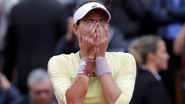 Así fue el fantástico globo con el que ganó Muguruza