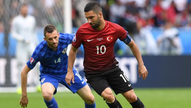 Arda, en el primer partido de Turquía ante Croacia