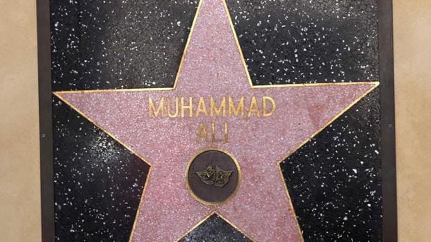 Muhammad Ali, la única estrella en la pared del Paseo de la Fama