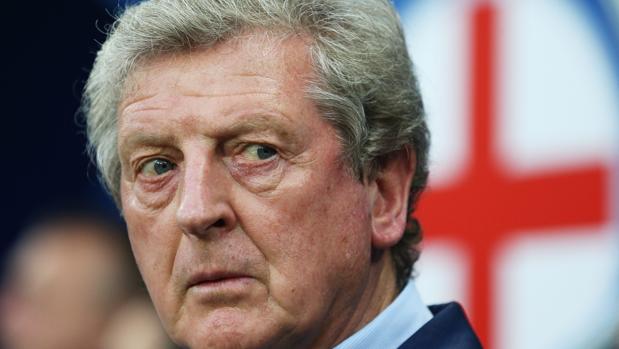 Roy Hodgson, durante el partidon contra Islandia