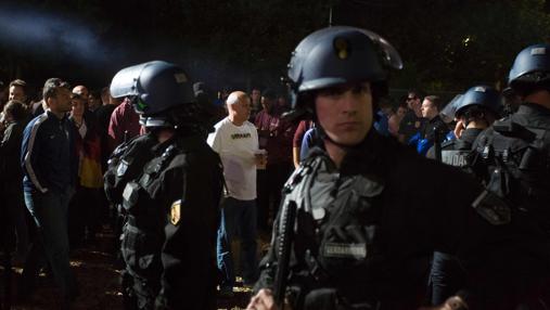 Policía en la «fan zone»