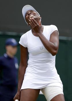 Venus, irregular en Wimbledon