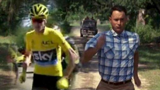 Jolgorio en las redes con la insólita carrera de Froome