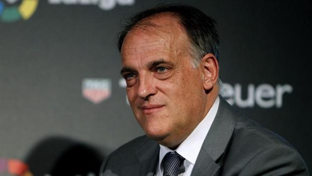 Javier Tebas, presidente de LaLiga, en un acto reciente