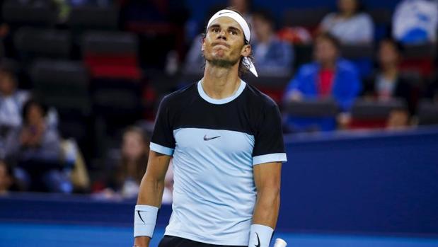 Rafa Nadal, lamentándose tras fallar un punto