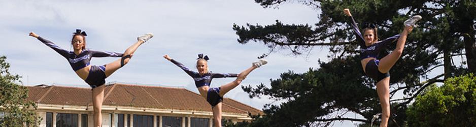 Equipo del club BCN Cheer en una competición en Beournemouth, Inglaterra