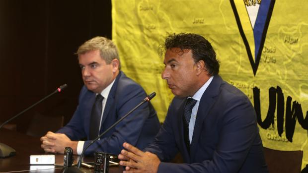 La rueda de prensa de Vizcaíno y Pina, al completo