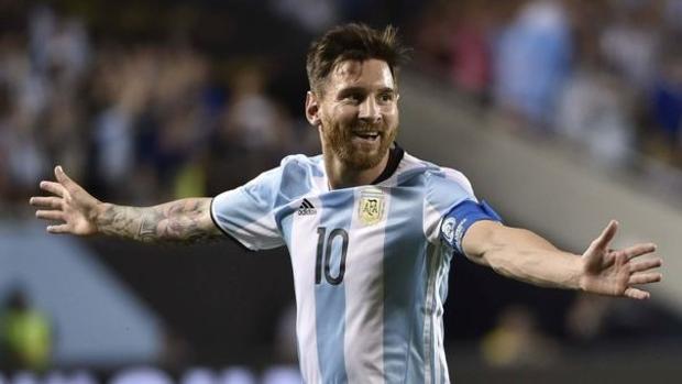 Leo Messi, en un partido con la selección de Argentina