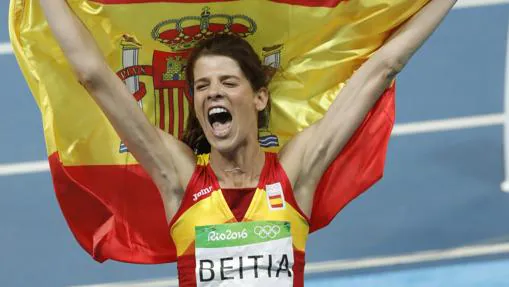 Ruth Beitia, la tercera medalla olímpica de oro del atletismo español
