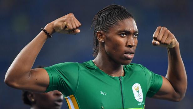 Caster Semenya, tras vencer la final de los 800 metros