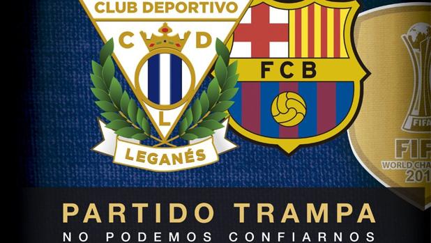 El Leganés anuncia la llegada del Barça con ironía