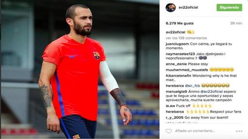 Aleix Vidal la lía en Instagram