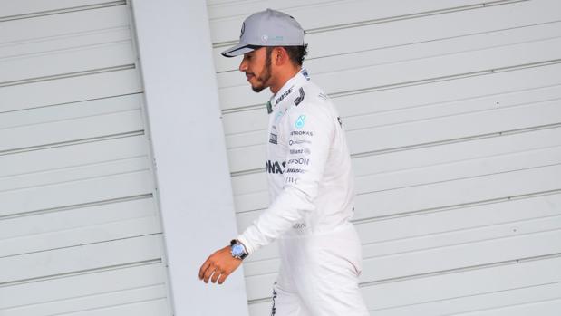 Lewis Hamilton, tras la clasificación del GP de Japón