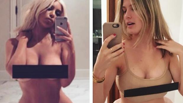 Eugenie Bouchard se disfraza de Kim Kardashian