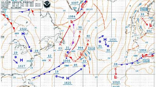 Ojo con el anticiclón de las Azores por estribor