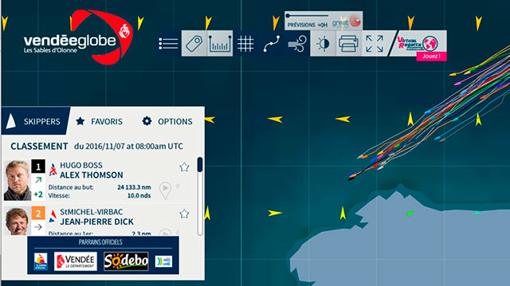 La flota Vendée en el cabo Finisterre