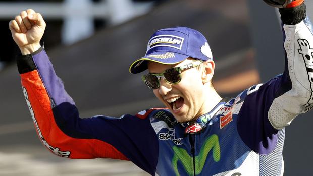 Lorenzo, en una de sus primeras vueltas con la Ducati