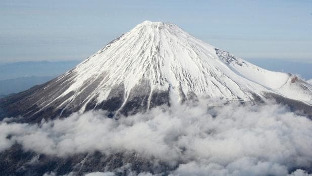Imagen del monte Fuji, el pico más alto de Japón