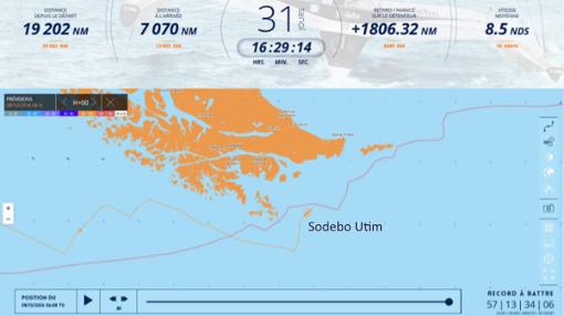 Nuevo récord de Thomas Coville en el Pacifico con el “Sodebo Ultim”