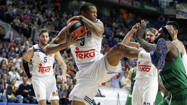 Luka Doncic celebra el triunfo ante el Zalgiris