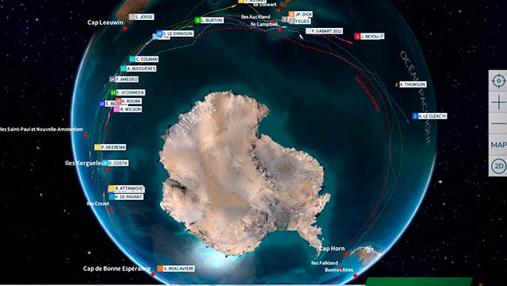 La flota se estira 6.600 millas por los océanos australes