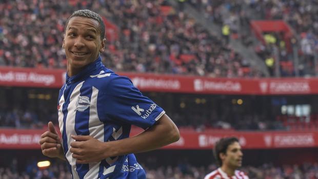 Deyverson, durante el partido contra el Athletic