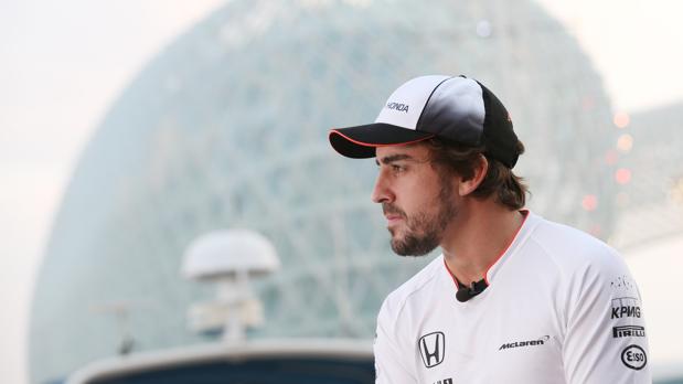 Fernando Alonso en Abu Dhabi, en la última carrera de 2016