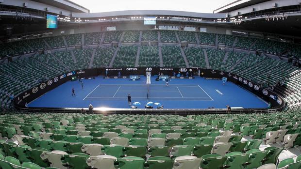 Imagen de la pista Rod Laver, la central de Melbourne