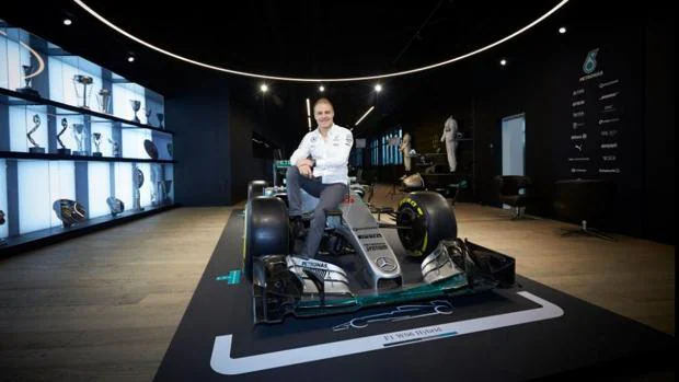 Valtteri Bottas, en su primera imagen como piloto de Mercedes