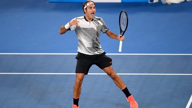 Roger Federer, tras lograr la victoria ante Nishikori