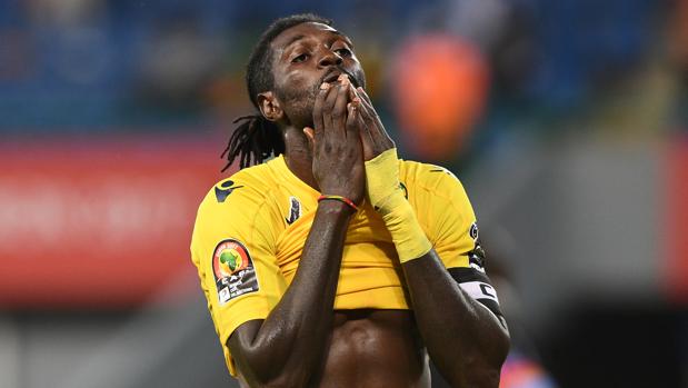 Emmanuel Adebayor, delantero de Togo, durante la Copa de África